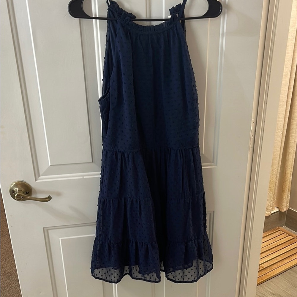 Navy Blue Sleeveless Dress